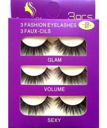 Sunniess Hair Faux Mink False Eye lashes Long Cross Volume Dramatic Lashes Natural Look Makeup Thick Black Fake EyeLashes 2-3d-01 - Buy Online on GoSupps.com
