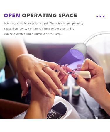 Portable UV LED Nail Lamp - Hands-Free, 360 Rotatable Mini Dryer for Fast Gel Polish Curing at Home or Salon - White - Buy Online on GoSupps.com