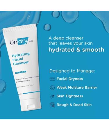 Hydrating Face Wash for Dry Skin - Gentle Deep-Cleansing Cleanser for Women & Men (100 ml) - Non-Drying Formula - Buy Online on GoSupps.com