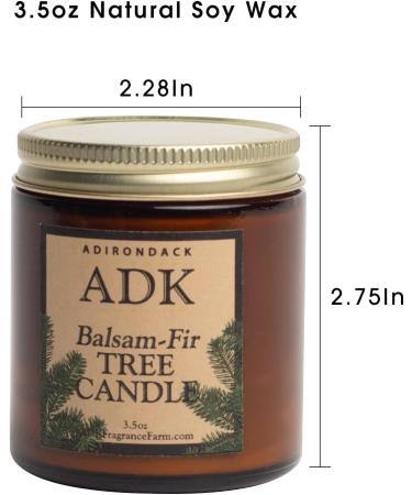 ADK Balsam & Fir Scented Candle - 3.5 Oz Natural Aromatherapy for Home & Kitchen D cor | Relaxing Plant-Based Wax Gift Candle - Buy Online on GoSupps.com