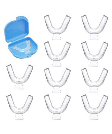 VIKSAUN 10 Pieces Teeth Whitening Mouth Trays Mouth Guards for Teeth Grinding Tooth Mouth Guard Teeth Trays Anti Snoring Solution Sleeping Bite Guard for Bruxism Sleep Aid