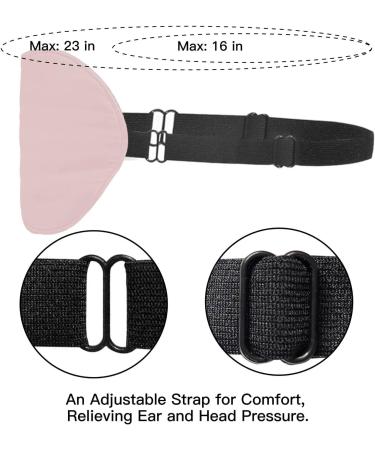 100% Light Blocking Sleep Mask - Super Soft Adjustable Eye Mask for Sleep in Pink | Best Eye Covers for Sleep - Buy Online on GoSupps.com