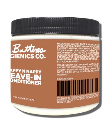Happy N Nappy Deep Conditioning Leave-In | Avocado Oil & Agave for Kinky Nappy Wavy & Natural Black Hair - International Shipping Available - Buy Online on GoSupps.com