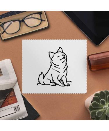 Buy 2 Shiba Inu Microfiber Lens Cleaning Cloths - Perfect for Glasses & Screens | High-Quality Eco-Friendly International Shipping - Buy Online on GoSupps.com