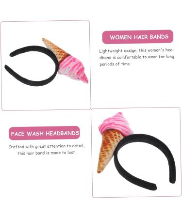 Ice Cream Headband Ice-cream Headbands Women's Sunglasses Hairband Spa Headband Hair Headband Face Wash Headbands Head Bands for Hair Headbands for Women Short Hair MAGICLULU - Buy Online on GoSupps.com