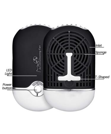 USB Rechargeable Mini Portable Air Conditioning Blower Eyelash Dryer Fan | Straight and Curved Tweezers Included | For Eyelash Extensions | Ideal for Girls & Women - Black - Buy Online on GoSupps.com