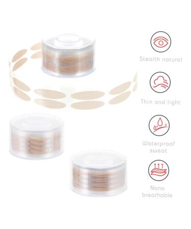 Angoily 3 Rolls Reel Double Eyelid Stickers Mesh Eyes Tapes Big Eye Tapes Double Eyelid Tapes Decal Invisible Double Eyelid Eyes Beauty Tapes Olives Cosmetic Double Eyelid Fiber - Buy Online on GoSupps.com