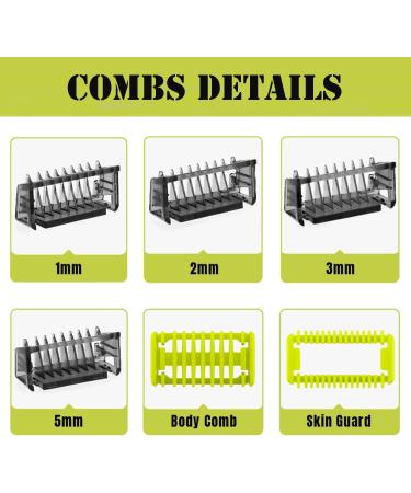 Adjustable Guard Comb for Philips OneBlade QP2520 QP2530 QP2620 QP2630 Replacement Blade Professional Blade Trimmer with Adjustable Hair Guards Combs 14 Shift Sizes from 0.4 to 10 mm - Buy Online on GoSupps.com