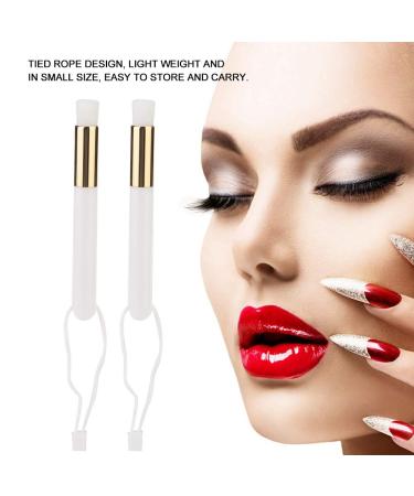 2 Piece Eyelash Cleaning Brush Set - Gentle Makeup & Eyelash Extension Cleaner - Keep Your Eyes Clean (White) - Buy Online on GoSupps.com