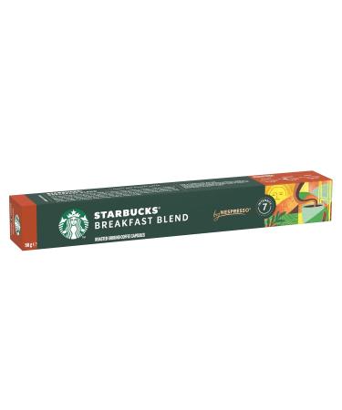 Starbucks Breakfast Blend by Nespresso - Medium Roast Coffee Capsules (80 Count) | International Shipping Available - Buy Online on GoSupps.com