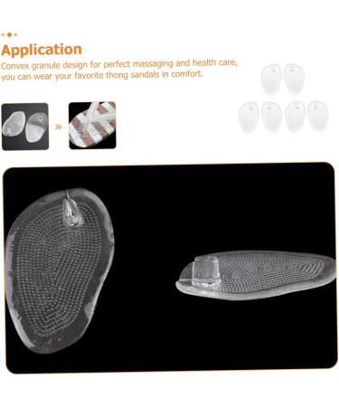 3 Pairs Gel Forefoot Cushions - Metatarsal Support Insoles for Sandals & Thongs - Comfortable Foot Protection & Grip Pads - Buy Online on GoSupps.com
