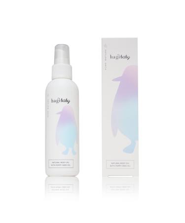 Hagi Baby Natural Body Oil with Jojoba Oil and Poppy Seed Oil Olive Oil Coconut Oil | Good for Small and Big Children | 150 ml