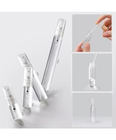 Buy Travel Spray Bottle Pack of 20 Glass Fine Mist Refillable Perfume Bottles Portable 5ml Atomizer for Liquid & Makeup Ideal for Travel & Samples - Buy Online on GoSupps.com