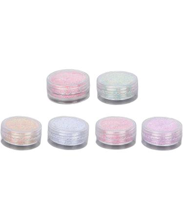 Nail Glitter Powder Elegant 6 Colors Exquisite Compact Nail Powder Stylish Delicate for Nail Salon for Party Dating - Buy Online on GoSupps.com