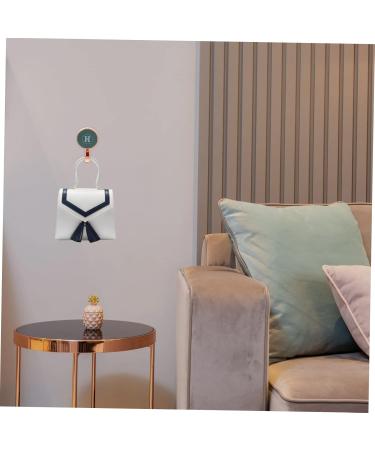 Alipis 8 Pcs Hook up Wall Mount Clothes Rack Punch- Hooks Robe Adhesive Wall Hook Call Hook Rack 6X4X1CMx2pcs Greenx2pcs - Buy Online on GoSupps.com