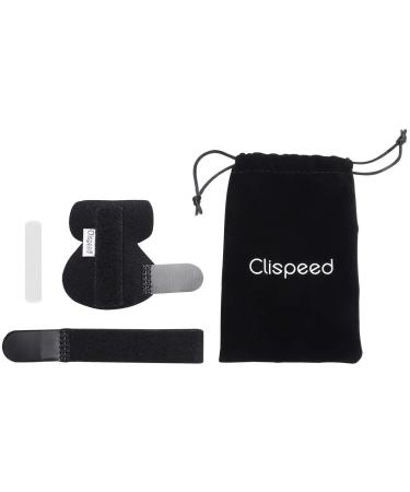 Clispeed Finger Rail - Adjustable Aluminum Support for Index Finger Pain Relief - Black - Buy Online on GoSupps.com