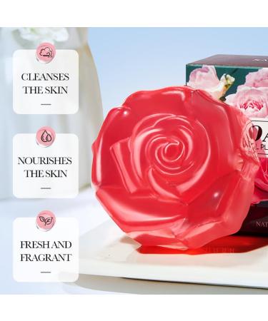 Surakey Natural Herbal Essence Soap | Rose Essential Oil Fragrance Soap for Bridal & Baby Spa - 100g Type 11 - Buy Online on GoSupps.com