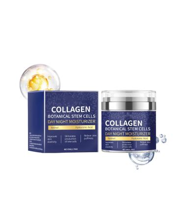 Grospe Collagen Face Lift Cream With Airless Pump - Collagen Plant Stem Cell Moisturizer for Efficient Hydration Wrinkle Reduction and Skin Firming - Anti-Aging Day & Night Moisturizer 1.76 Oz