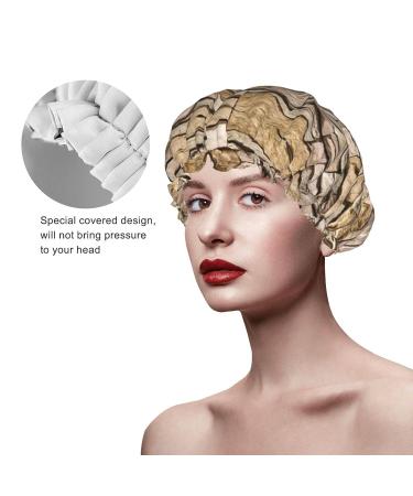Rustic Rocks Brick Wall Printed Shower Cap - Waterproof, Fits All Head Sizes and Hair Textures - for Women - Buy Online on GoSupps.com