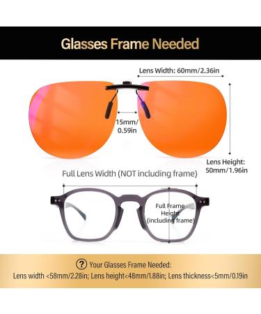 Goiteia 380-500NM Blue Light Filter Clip-On Gaming Glasses - AR-99% Orange | Improve Sleep & Enhance Gaming Experience | eSports Accessories - Buy Online on GoSupps.com
