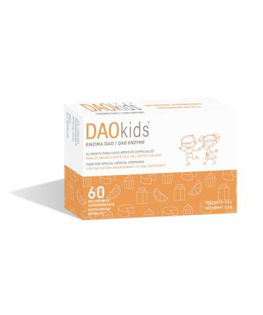 DAOkids - for The Dietary Management of DAO Deficiency/Histamine Intolerance - for Children from 3 Years Old - 60 Mini Gastro-Resistant Tablets - DAO Enzyme