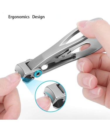 Nail Clippers Set 3 Piece Fingernail Toenail Clippers for Thick Nails Large Openning Nail Clippers Nail Clipper for Adult Men Women Seniors with Protable Storage Box - Buy Online on GoSupps.com
