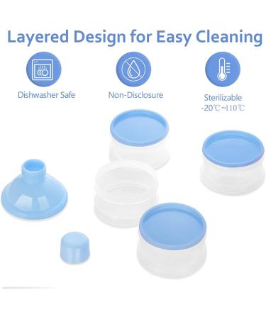 Bambebe 4-Layer Portable Milk Powder Dispenser & Snack Storage for Travel - Baby Formula Milk Powder Pots Container - Buy Online on GoSupps.com