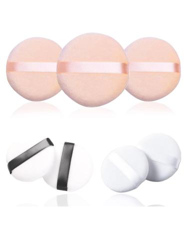 Cube Toy Fidget Toy 6 Pieces Powder Puffs Cotton Makeup Puffs for Loose Powder Mineral Powder Cosmetic Foundation - 2.36 inch/ 6 cm Soft Round Powder Puffs Makeup Face Sponges for Face and Body