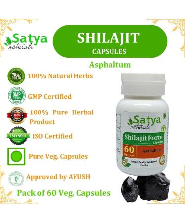 O r g a n i c Shilajit Capsule 60 Servings per Bottle 500mg ayurvedic no Artificial Ingredients Included (4 Packs) 240 Count (Pack of 1) - Buy Online on GoSupps.com