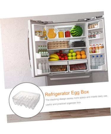 Generic Deviled Egg Holder Tray Refrigerator Household Storage Container Plastic Case Compartment Fridge Egg Holder Stackable - Buy Online on GoSupps.com
