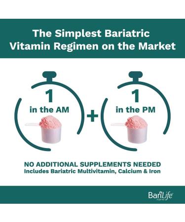Bari Life Watermelon Bariatric Multivitamin Powder - Calcium Citrate & Iron - 1.03lb (Pack of 1) - Buy Online on GoSupps.com