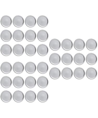 OUNONA 162 Pcs Mason Jar Lids Solid Tinplate Tin Cover 6.8X6.8X0.1cmx3pcs Silverx3pcs