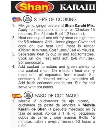 Shan Recipe & Seasoning Mix Karahi 50g - 4 Pack | Stir-Fried Meat In Tomato Sauce No Preservative No Artifical Food Colour. - Buy Online on GoSupps.com