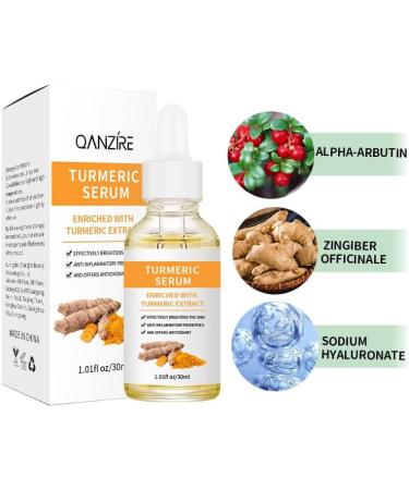 Turmeric face seruem Dark Spot Remover Essence Turmeric Serums for face Brightens Skin Tone Moisturizes Hydrates Lightens Age-Spots Acne Reduce Fine Lines Facial Care Anti-Aging Serum - Buy Online on GoSupps.com