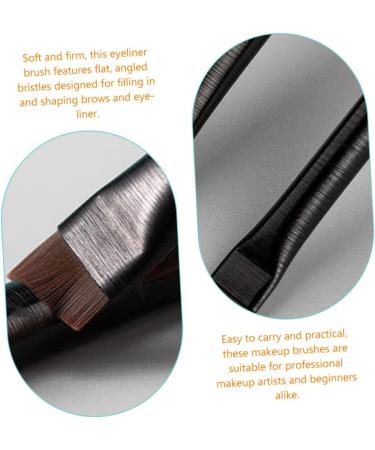 Baluue 3 Sets Eyeliner Brush Makeup Brush Ear Multi Function Eyebrow Brush Black Wood - Buy Online on GoSupps.com