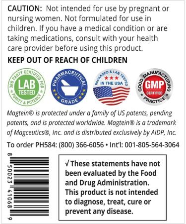 Brain-Mag Pro: Magnesium L-Threonate Supplement - 90 Capsules | ProHealth Longevity - Buy Online on GoSupps.com