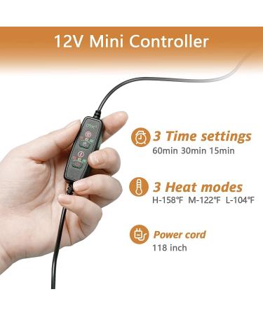 UTK Far Infrared Electric Neck Heating Pad - Auto Shut Off, Pain Relief, 66*20.4cm - Buy Online on GoSupps.com