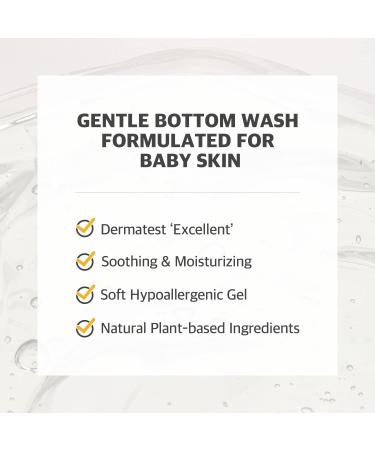 Soothing Baby Bottom Wash - Hypoallergenic Vegan Diaper Cleanser | pH Balanced International Shipping - Buy Online on GoSupps.com