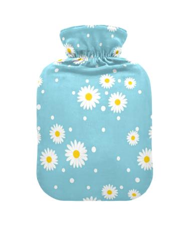 Hot water bottles with cover daisy hot water bag for pain relief menstrual cramps hot water bottle water bag 2 liters