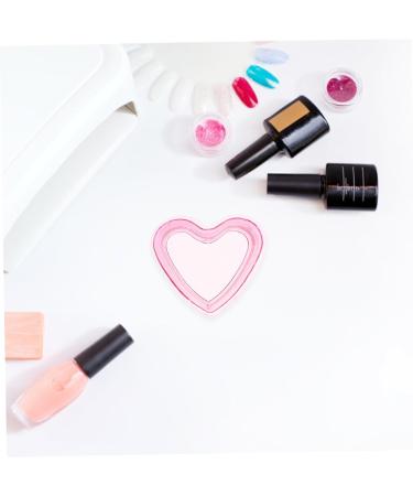 Baluue Dappen Dish for Acrylic Nails Heart Shaped Glass Crystal Acrylic Nail Cup with Lid Liquid Powder Dappen Bowl Dish Nail Manicure Tool Supply Pink - Buy Online on GoSupps.com