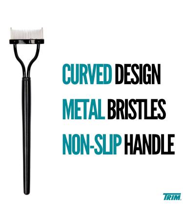 Trim Contour Lash Comb - Professional Eyelash Separator for Defined Lashes - Curved Design & Non-Slip Handle - Black - International Shipping Available - Buy Online on GoSupps.com