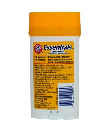 Arm & Hammer Deodorant Essentials Rosemary Lavender 2.5 Ounce (73ml) (Pack of 3) - Buy Online on GoSupps.com