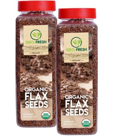 Geo-Fresh Organic Flax Seed 250g (Pack of 2) - Buy Online on GoSupps.com
