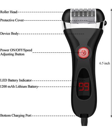 Rechargeable Electric Callus Remover + 15-in-1 Pedicure Kit for Feet Care | Foot Scrubber, Dead Skin Remover, Foot Files - Ideal for Women and Men - Buy Online on GoSupps.com