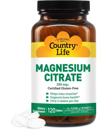 Country Life Coenzyme Vitamin B Complex Caps 240 Capsules and Magnesium Citrate 250 mg 120 Tablets Bundle - Buy Online on GoSupps.com