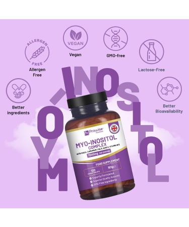 Myo-Inositol Complex 120 Vegan Tablets 7000mg per Serving with Black Maca Root, Chromium, Folic Acid, and Vitamin B12 | Hormonal Balance for Women| Premium Quality by Prowise - Buy Online on GoSupps.com