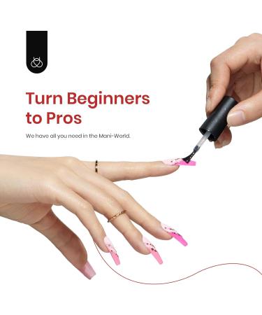 Beetles Gel Nail Polish Set - 6 Colors Pink Rose Red Glitter Kit | Fall in Love Collection for Women | Valentine's Day Nails Gifts - Buy Online on GoSupps.com