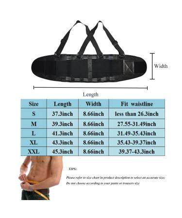 CLZYR Adjustable Back Brace for Lower Back Support - Medium Black - Buy Online on GoSupps.com