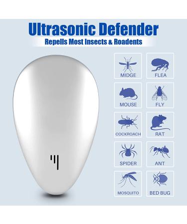 Ultrasonic Pest Repeller 6 Pack - Electronic Indoor Mouse Repellent for Bugs, Roaches, Mice, Mosquitoes - Pest Control Plug-in Device - 6 Count - Buy Online on GoSupps.com