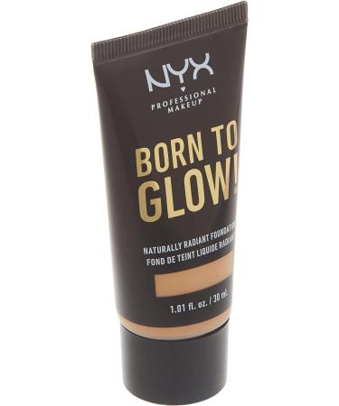 NYX Professional Makeup Born to Glow Radiant Foundation Iridescent Finish Buildable Medium Coverage Vegan Formula Shade: Medium Olive 09 Medium Olive 30 ml (Pack of 1) - Buy Online on GoSupps.com